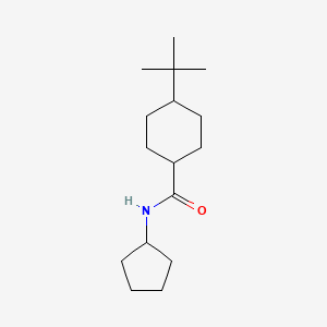 4-tert-butyl-N-cyclopentylcyclohexanecarboxamide