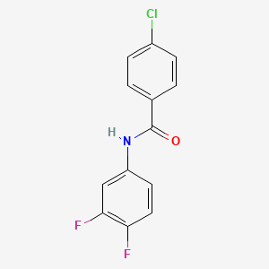 molecular formula C13H8ClF2NO B1633161 4-chloro-N-(3,4-difluorophenyl)benzamide 