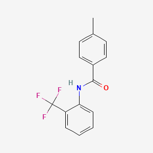 molecular formula C15H12F3NO B1633184 4-methyl-N-[2-(trifluoromethyl)phenyl]benzamide 