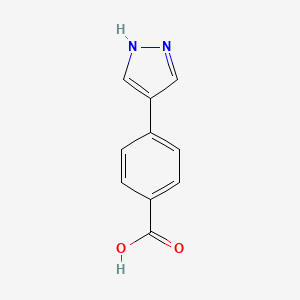molecular formula C10H8N2O2 B1633191 4-(1H-吡唑-4-基)苯甲酸 CAS No. 1017794-47-6