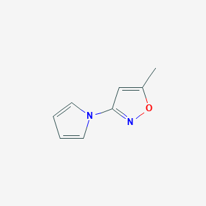 molecular formula C8H8N2O B1633203 5-Methyl-3-(1H-pyrrol-1-YL)-isoxazole CAS No. 358332-83-9