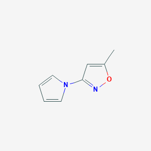 molecular formula C8H8N2O B1633203 5-methyl-3-(1H-pyrrol-1-yl)-1,2-oxazole CAS No. 358332-83-9