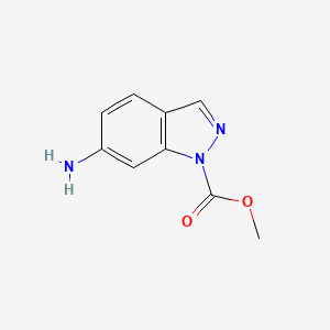 molecular formula C9H9N3O2 B1633204 methyl 6-amino-1H-indazole-1-carboxylate 