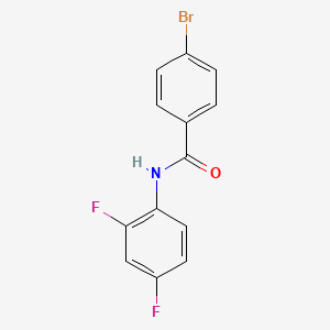 molecular formula C13H8BrF2NO B1633207 4-bromo-N-(2,4-difluorophenyl)benzamide 