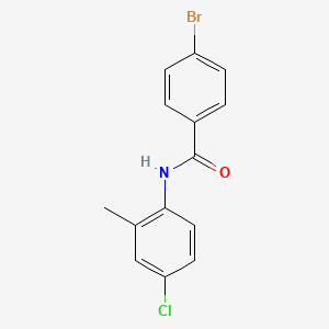 molecular formula C14H11BrClNO B1633211 4-bromo-N-(4-chloro-2-methylphenyl)benzamide 