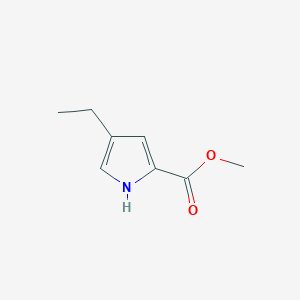 molecular formula C8H11NO2 B1633221 methyl 4-ethyl-1H-pyrrole-2-carboxylate 