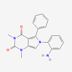 molecular formula C20H18N4O2 B1633232 6-(2-aminophenyl)-1,3-dimethyl-5-phenyl-1H-pyrrolo[3,4-d]pyrimidine-2,4(3H,6H)-dione 