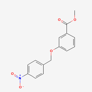 molecular formula C15H13NO5 B1633257 Methyl 3-[(4-nitrobenzyl)oxy]benzoate CAS No. 329694-38-4