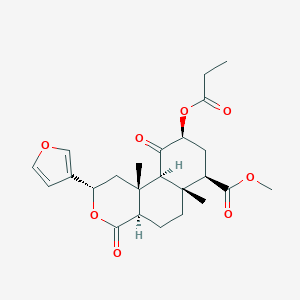 methyl (2S,4aR,6aR,7R,9S,10aS,10bR)-2-(furan-3-yl)-6a,10b-dimethyl-4,10-dioxo-9-propanoyloxy-2,4a,5,6,7,8,9,10a-octahydro-1H-benzo[f]isochromene-7-carboxylate