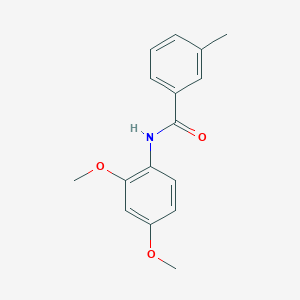molecular formula C16H17NO3 B1633425 N-(2,4-dimethoxyphenyl)-3-methylbenzamide 