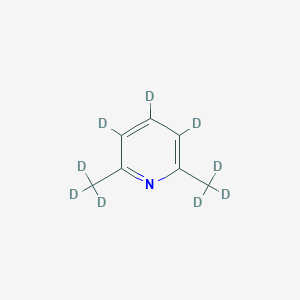 molecular formula C7H9N B163344 3,4,5-Trideuterio-2,6-bis(trideuteriomethyl)pyridine CAS No. 135742-47-1