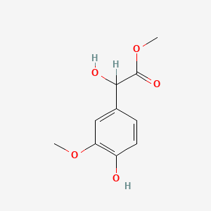 molecular formula C10H12O5 B1633458 Mandelic acid, 4-hydroxy-3-methoxy-, methyl ester 