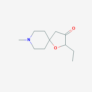 2-Ethyl-8-methyl-1-oxa-8-azaspiro[4.5]decan-3-one