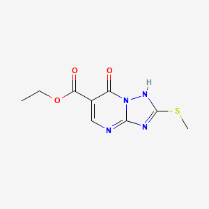 molecular formula C9H10N4O3S B1633493 ethyl 2-methylsulfanyl-7-oxo-1H-[1,2,4]triazolo[1,5-a]pyrimidine-6-carboxylate 
