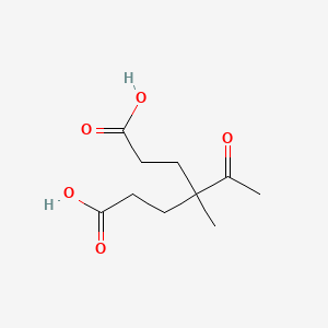 molecular formula C10H16O5 B1633499 4-Acetyl-4-methylheptanedioic acid CAS No. 5460-06-0