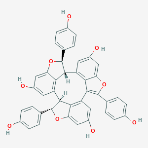 molecular formula C42H28O9 B016335 Caraphenol A CAS No. 354553-35-8