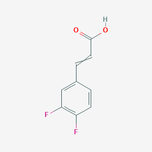molecular formula C9H6F2O2 B1633520 3-(3,4-Difluorophenyl)prop-2-enoic acid 
