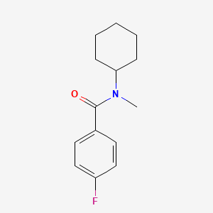 molecular formula C14H18FNO B1633542 N-cyclohexyl-4-fluoro-N-methylbenzamide CAS No. 5568-94-5