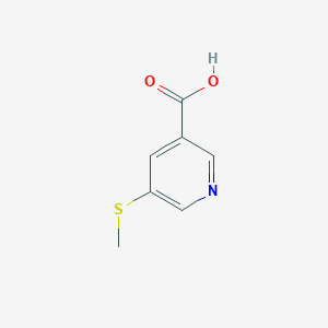 molecular formula C7H7NO2S B1633555 5-(Methylthio)nicotinic acid CAS No. 74470-28-3