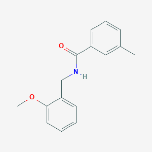 molecular formula C16H17NO2 B1633597 N-[(2-methoxyphenyl)methyl]-3-methylbenzamide CAS No. 5327-12-8