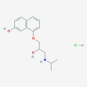 8-[2-Hydroxy-3-(propan-2-ylamino)propoxy]naphthalen-2-ol;hydrochloride