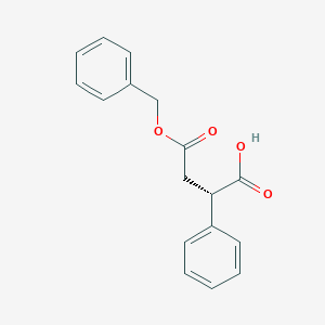 molecular formula C17H16O4 B163372 (2S)-4-oxo-2-phenyl-4-phenylmethoxybutanoic acid CAS No. 1217860-85-9