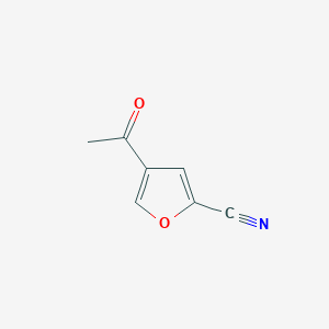 molecular formula C7H5NO2 B163373 2-Furancarbonitrile, 4-acetyl- CAS No. 133674-75-6