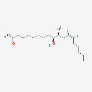 molecular formula C18H34O4 B163382 (9S,10R,12Z)-9,10-二羟基-12-十八碳烯酸 CAS No. 263399-34-4