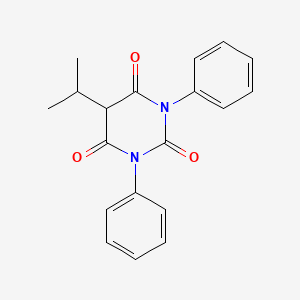 molecular formula C19H18N2O3 B1633868 Barbituric acid, 1,3-diphenyl-5-isopropyl- CAS No. 743-41-9