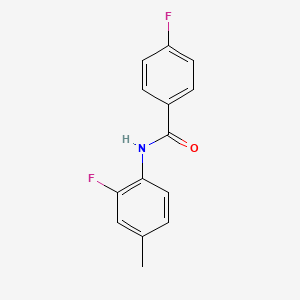 4-fluoro-N-(2-fluoro-4-methylphenyl)benzamide