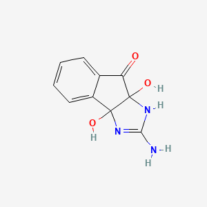 3a,8a-Dihydroxy-2-imino-2,3,3a,8a-tetrahydroindeno[1,2-d]imidazol-8(1H)-one