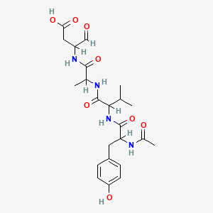 3-[2-[[2-[[2-Acetamido-3-(4-hydroxyphenyl)propanoyl]amino]-3-methylbutanoyl]amino]propanoylamino]-4-oxobutanoic acid