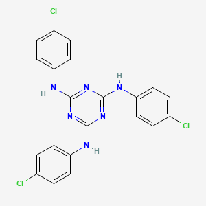 2-N,4-N,6-N-tris(4-chlorophenyl)-1,3,5-triazine-2,4,6-triamine
