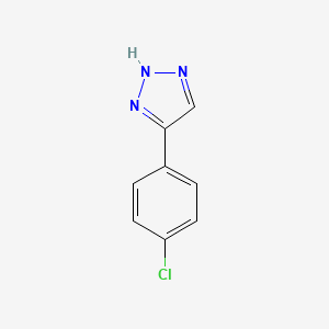 molecular formula C8H6ClN3 B1634002 4-(4-Chlorophenyl)-1H-1,2,3-triazole 