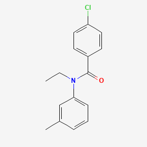 Benzamide, N-ethyl-N-(3-methylphenyl)-4-chloro-