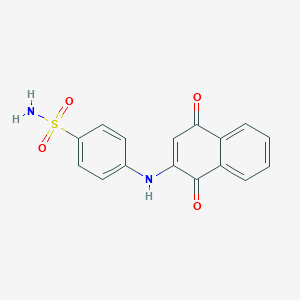 molecular formula C16H12N2O4S B163404 ML329 CAS No. 19992-50-8
