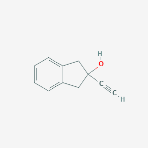 molecular formula C11H10O B163405 2-Ethynyl-2,3-dihydro-1H-inden-2-ol CAS No. 136121-30-7
