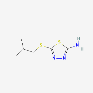 molecular formula C6H11N3S2 B1634054 5-(Isobutylthio)-1,3,4-thiadiazol-2-amine CAS No. 33313-07-4