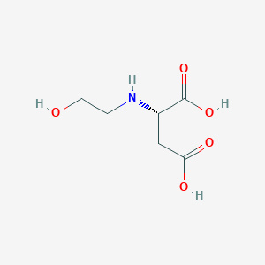 molecular formula C6H11NO5 B163413 N-(2-hydroxyethyl)aspartic acid CAS No. 125677-11-4