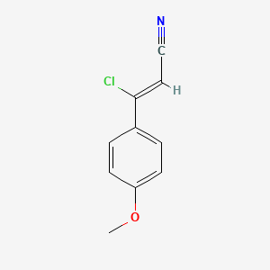 (Z)-3-Chloro-3-(4-methoxyphenyl)acrylonitrile
