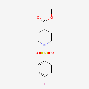 molecular formula C13H16FNO4S B1634154 Methyl 1-[(4-fluorophenyl)sulfonyl]-4-piperidinecarboxylate CAS No. 349624-64-2