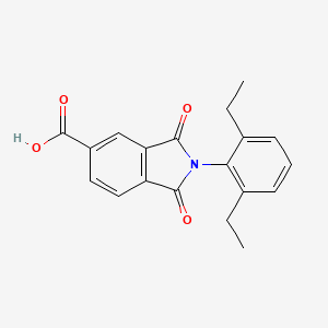 2-(2,6-Diethylphenyl)-1,3-dioxoisoindoline-5-carboxylic acid