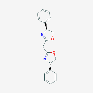 molecular formula C19H18N2O2 B163417 Bis((S)-4-phenyl-4,5-dihydrooxazol-2-yl)methane CAS No. 132098-59-0