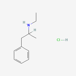 molecular formula C11H18ClN B1634172 Etilamfetamine hydrochloride CAS No. 1858-47-5