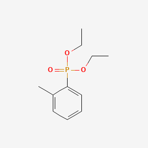 molecular formula C11H17O3P B1634173 Phosphonic acid, tolyl-, diethyl ester CAS No. 28652-46-2