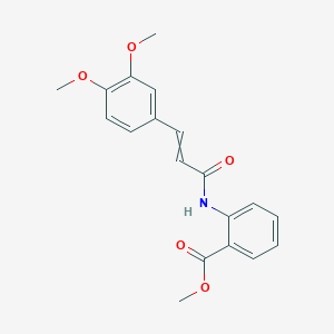molecular formula C19H19NO5 B1634197 Methyl 2-[3-(3,4-dimethoxyphenyl)prop-2-enoylamino]benzoate 