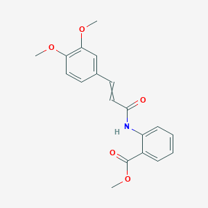 Methyl 2-[3-(3,4-dimethoxyphenyl)prop-2-enoylamino]benzoate