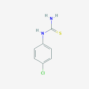 molecular formula C7H7ClN2S B016342 (4-Chlorophenyl)thiourea CAS No. 3696-23-9