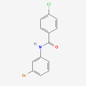molecular formula C13H9BrClNO B1634241 N-(3-bromophenyl)-4-chlorobenzamide 