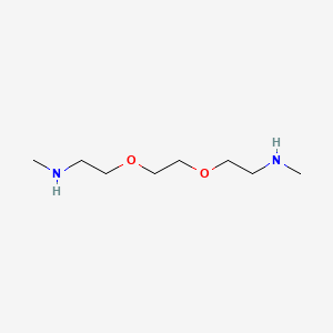 molecular formula C8H20N2O2 B1634330 Poly(oxy-1,2-ethanediyl), alpha-(2-(methylamino)ethyl)-omega-(2-(methylamino)ethoxy)- CAS No. 55952-31-3